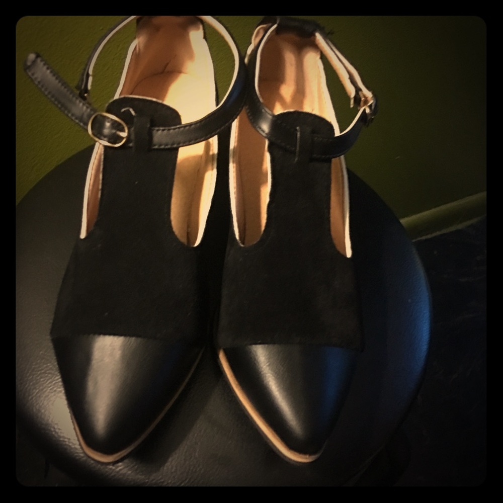 Pointed toe oxford casual shoes